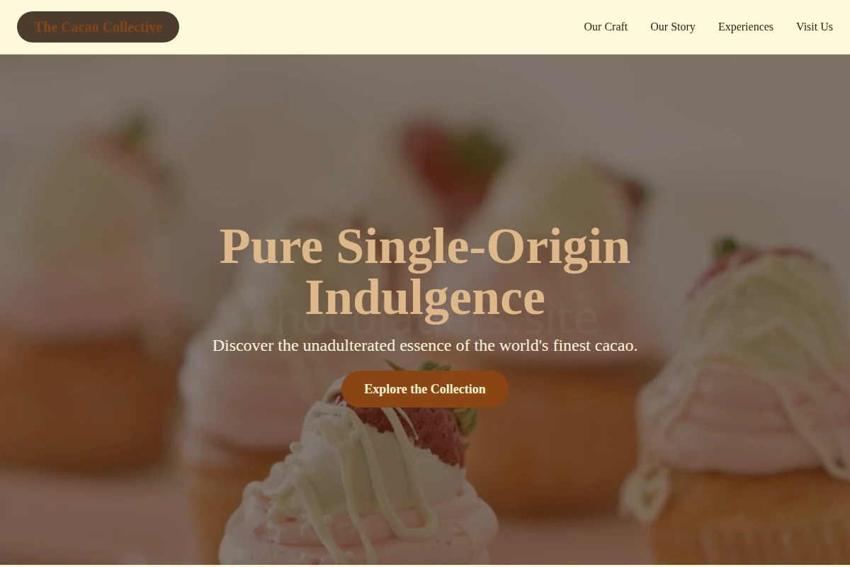 Single-Origin Dessert